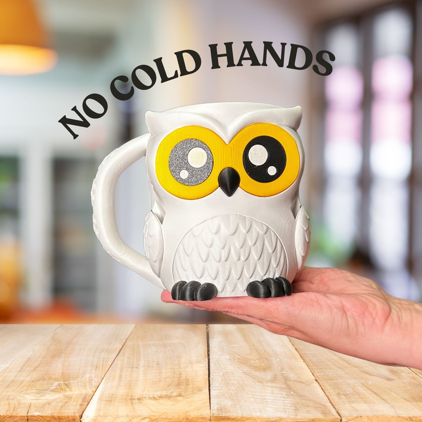 Ollie the White Owl Ice Cream Pint Holder